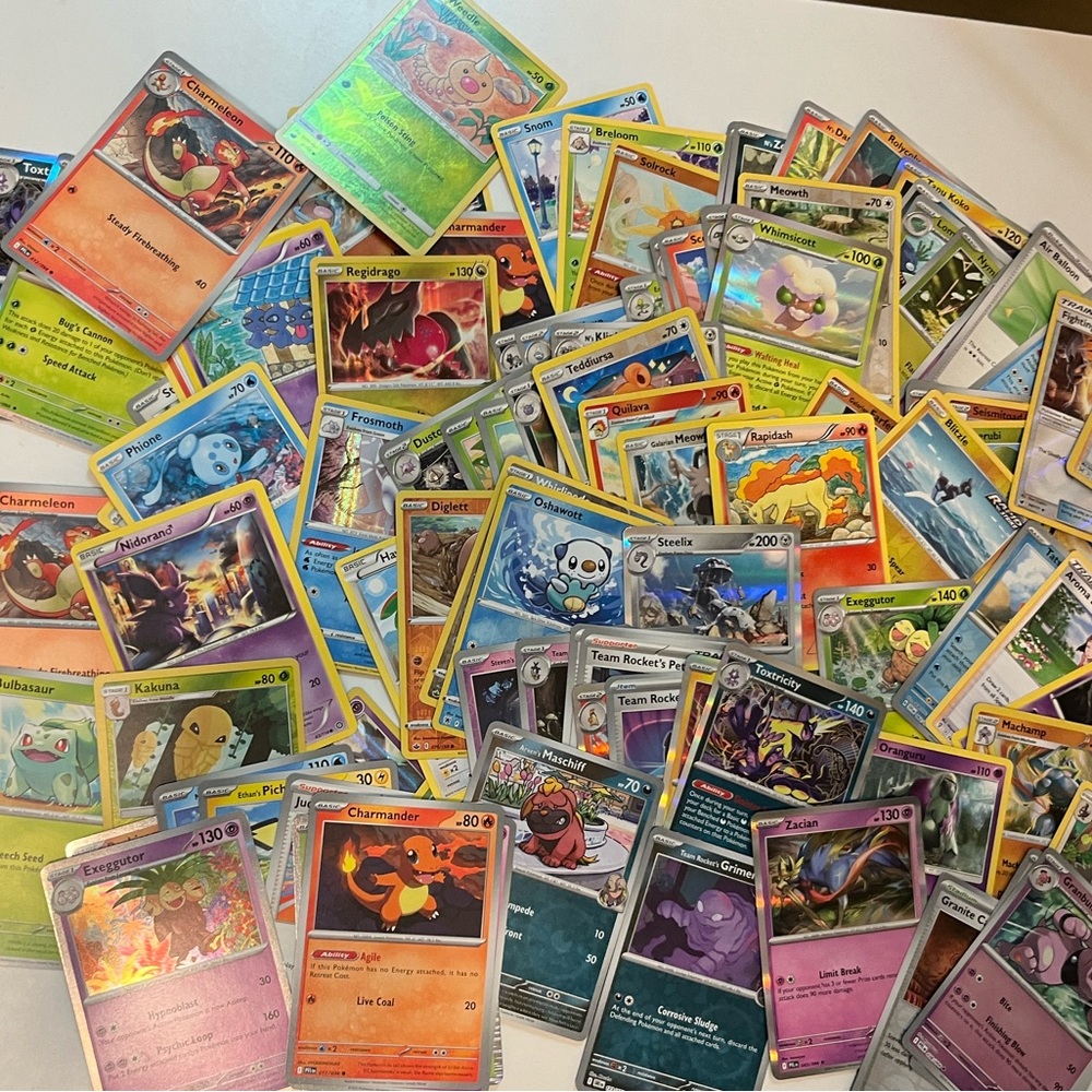 Pokemon Bulk Lot 50 Cards! Random lot , Holos, Energy Cards, & Rares.